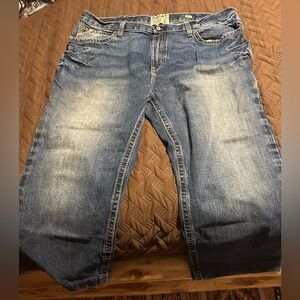 Men’s Ariat jeans 42x30 have been altered in length
